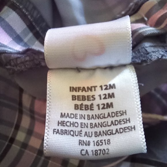 Flower Girl? Youngland EUC Plaid Taffeta Dress, 12m - Picture 10 of 10